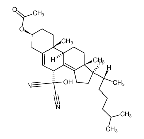 (3β-Acetoxy-5,8(14)-cholestadien-7α-yl)(hydroxy)malononitril CAS:96594-12-6 manufacturer & supplier