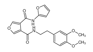 3,4-Furandicarboxamide, N-[2-(3,4-dimethoxyphenyl)ethyl]-N'-2-furanyl- CAS:96594-37-5 manufacturer & supplier