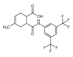 6-((3,5-bis(trifluoromethyl)phenyl)carbamoyl)-4-methylcyclohex-3-ene-1-carboxylic acid CAS:96599-33-6 manufacturer & supplier