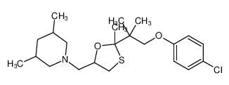 1-((2-(1-(4-chlorophenoxy)-2-methylpropan-2-yl)-2-methyl-1,3-oxathiolan-5-yl)methyl)-3,5-dimethylpiperidine CAS:96601-85-3 manufacturer & supplier