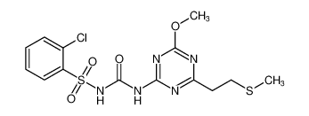 2-chloro-N-((4-methoxy-6-(2-(methylthio)ethyl)-1,3,5-triazin-2-yl)carbamoyl)benzenesulfonamide CAS:96602-37-8 manufacturer & supplier