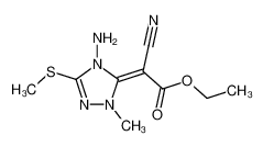 [4-Amino-2-methyl-5-methylsulfanyl-2,4-dihydro-[1,2,4]triazol-(3Z)-ylidene]-cyano-acetic acid ethyl ester CAS:96603-63-3 manufacturer & supplier