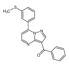 (7-(3-(methylthio)phenyl)pyrazolo[1,5-a]pyrimidin-3-yl)(phenyl)methanone CAS:96604-97-6 manufacturer & supplier