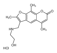 3-[(2-hydroxyethylamino)methyl]-2,5,9-trimethylfuro[3,2-g]chromen-7-one,hydrochloride CAS:96616-57-8 manufacturer & supplier