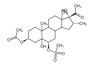 3β-Acetoxy-5α,17α-dihydroxy-6β-mesyloxy-16α-methyl-allopregnan-20-on CAS:96619-52-2 manufacturer & supplier