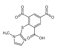 2-(1-Methyl-1H-imidazol-2-ylsulfanyl)-3,5-dinitro-benzoic acid CAS:96622-02-5 manufacturer & supplier