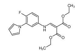 diethyl 4-fluoro-3-(1H-pyrrol-1-yl)anilinomethylenemalonate CAS:96623-76-6 manufacturer & supplier