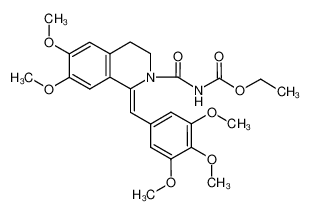 {6,7-Dimethoxy-1-[1-(3,4,5-trimethoxy-phenyl)-meth-(Z)-ylidene]-3,4-dihydro-1H-isoquinoline-2-carbonyl}-carbamic acid ethyl ester CAS:96625-10-4 manufacturer & supplier