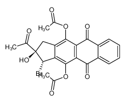 Acetic acid (2R,3S)-11-acetoxy-2-acetyl-3-bromo-2-hydroxy-5,10-dioxo-2,3,5,10-tetrahydro-1H-cyclopenta[b]anthracen-4-yl ester CAS:96642-76-1 manufacturer & supplier