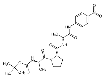 ((R)-1-Methyl-2-{(S)-2-[(R)-1-(4-nitro-phenylcarbamoyl)-ethylcarbamoyl]-pyrrolidin-1-yl}-2-oxo-ethyl)-carbamic acid tert-butyl ester CAS:96658-81-0 manufacturer & supplier