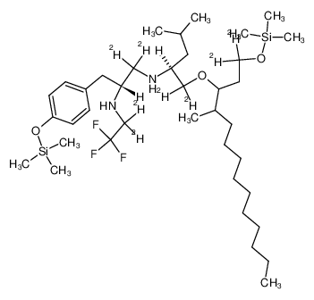 (2R)-N1-((2S)-4-methyl-1-((4-methyl-1-((trimethylsilyl)oxy)tetradecan-3-yl-1,1-d2)oxy)pentan-2-yl-1,1-d2)-N2-(2,2,2-trifluoroethyl-1,1-d2)-3-(4-((trimethylsilyl)oxy)phenyl)propane-1,1-d2-1,2-diamine CAS:96666-33-0 manufacturer & supplier