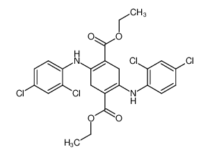 2,5-Bis-(2,4-dichloro-phenylamino)-cyclohexa-1,4-diene-1,4-dicarboxylic acid diethyl ester CAS:96668-87-0 manufacturer & supplier