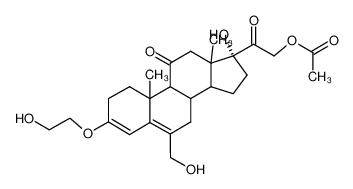 Acetic acid 2-[(R)-17-hydroxy-3-(2-hydroxy-ethoxy)-6-hydroxymethyl-10,13-dimethyl-11-oxo-2,7,8,9,10,11,12,13,14,15,16,17-dodecahydro-1H-cyclopenta[a]phenanthren-17-yl]-2-oxo-ethyl ester CAS:96671-23-7 manufacturer & supplier