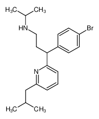 1-(4-Brom-phenyl)-3-isopropylamino-1-(6-isobutyl-pyridin-2-yl)-propan CAS:96671-84-0 manufacturer & supplier