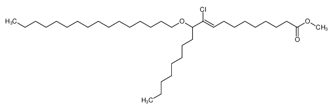 (Z)-10-Chloro-11-hexadecyloxy-nonadec-9-enoic acid methyl ester CAS:96672-88-7 manufacturer & supplier