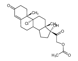 Acetic acid 2-((9R,10S,13S,17R)-9-chloro-17-hydroxy-10,13-dimethyl-3-oxo-2,3,6,7,8,9,10,11,12,13,14,15,16,17-tetradecahydro-1H-cyclopenta[a]phenanthren-17-yl)-2-oxo-ethyl ester CAS:96674-78-1 manufacturer & supplier