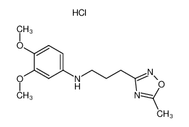 (3,4-Dimethoxy-phenyl)-[3-(5-methyl-[1,2,4]oxadiazol-3-yl)-propyl]-amine; hydrochloride CAS:96682-48-3 manufacturer & supplier