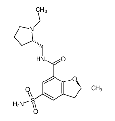 (2S,2S)-N-((1-ethyl-2-pyrrolidinyl)methyl)-2-methyl-5-sulfamoyl-2,3-dihydrobenzofuran-7-carboxamide CAS:96695-97-5 manufacturer & supplier