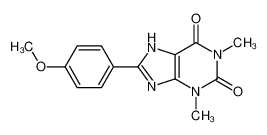 8-(4-methoxyphenyl)-1,3-dimethyl-7H-purine-2,6-dione CAS:967-42-0 manufacturer & supplier