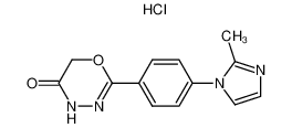 2-[4-(1H-2-methyl-imidazol-1-yl)phenyl]-4H-1,3,4-oxadiazin-5(6H)-one, monohydrochloride CAS:96717-18-9 manufacturer & supplier