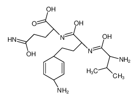 (2S)-5-amino-2-[[(2S)-4-(4-aminocyclohexa-2,5-dien-1-yl)-2-[[(2S)-2-amino-3-methylbutanoyl]amino]butanoyl]amino]-5-oxopentanoic acid CAS:96717-71-4 manufacturer & supplier