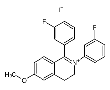 1,2-bis(3-fluorophenyl)-6-methoxy-3,4-dihydroisoquinolin-2-ium iodide CAS:96719-33-4 manufacturer & supplier