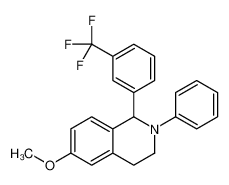 6-methoxy-2-phenyl-1-[3-(trifluoromethyl)phenyl]-3,4-dihydro-1H-isoquinoline CAS:96719-59-4 manufacturer & supplier