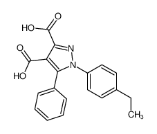 1-(4-ethylphenyl)-5-phenylpyrazole-3,4-dicarboxylic acid CAS:96723-09-0 manufacturer & supplier