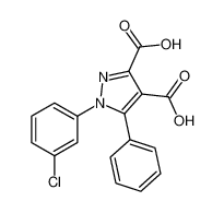 1-(3-chlorophenyl)-5-phenylpyrazole-3,4-dicarboxylic acid CAS:96723-12-5 manufacturer & supplier