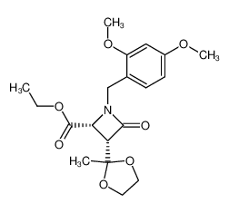 Ethyl (2RS,3SR)-1-(2,4-Dimethoxybenzyl)-3-(2-methyl-1,3-dioxolan-2-yl)-4-oxoazetidine-2-carboxylate CAS:96724-85-5 manufacturer & supplier