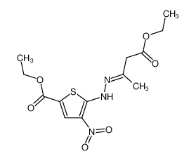 3-(5-Aethoxycarbonyl-3-nitro-(2)thienyl-hydrazono)-buttersaeure-aethylester CAS:96732-31-9 manufacturer & supplier