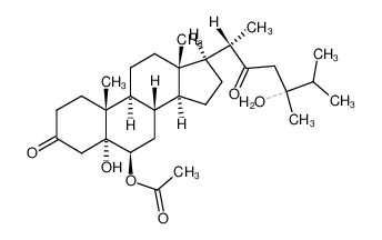 5,6β,24ξ-trihydroxy-24-methyl-5α-cholestane-3,22-dione 6-acetate CAS:96736-34-4 manufacturer & supplier