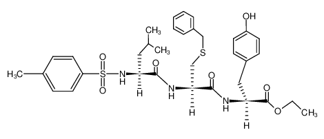 (S)-2-{(R)-3-Benzylsulfanyl-2-[(S)-4-methyl-2-(toluene-4-sulfonylamino)-pentanoylamino]-propionylamino}-3-(4-hydroxy-phenyl)-propionic acid ethyl ester CAS:96744-53-5 manufacturer & supplier