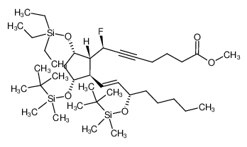 (7R,17S)-5,6-dehydro-7-fluoro-prostaglandin F2α methyl ester 11,15-(O)-bis(t-butyldimethylsilyl)-9-(O)-triethylsilyl ether CAS:96745-60-7 manufacturer & supplier