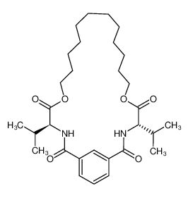 (4S,21S)-4,21-Diisopropyl-6,19-dioxa-3,22-diaza-bicyclo[22.3.1]octacosa-1(27),24(28),25-triene-2,5,20,23-tetraone CAS:96747-77-2 manufacturer & supplier