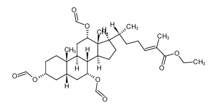 ethyl 3α,7α,12α-triformyloxy-5β-cholest-24-en-26-oate CAS:96751-21-2 manufacturer & supplier