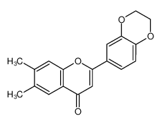 2-(2,3-Dihydro-benzo[1,4]dioxin-6-yl)-6,7-dimethyl-chromen-4-one CAS:96754-58-4 manufacturer & supplier