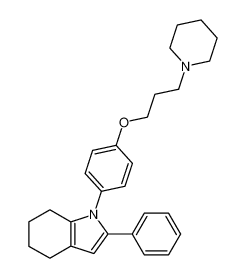 2-Phenyl-1-[4-(3-piperidin-1-yl-propoxy)-phenyl]-4,5,6,7-tetrahydro-1H-indole CAS:96757-03-8 manufacturer & supplier