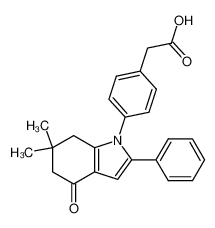 [4-(6,6-Dimethyl-4-oxo-2-phenyl-4,5,6,7-tetrahydro-indol-1-yl)-phenyl]-acetic acid CAS:96757-20-9 manufacturer & supplier