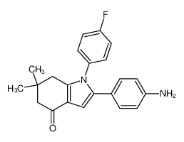 2-(4-Amino-phenyl)-1-(4-fluoro-phenyl)-6,6-dimethyl-1,5,6,7-tetrahydro-indol-4-one CAS:96757-26-5 manufacturer & supplier