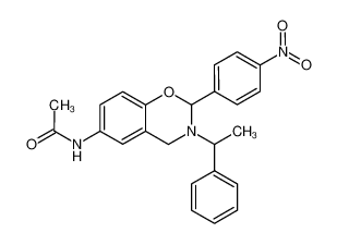 N-[2-(4-nitro-phenyl)-3-(1-phenyl-ethyl)-3,4-dihydro-2H-benzo[e][1,3]oxazin-6-yl]-acetamide CAS:96761-57-8 manufacturer & supplier