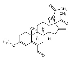 3-Methoxy-17α-acetoxy-16-methylen-6-formyl-20-oxo-pregnadien-(3,5) CAS:96763-67-6 manufacturer & supplier