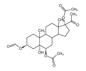 5α-Hydroxy-3β-formyloxy-6β,17α-diacetoxy-pregnanon-(20) CAS:96764-52-2 manufacturer & supplier