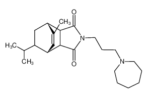 (1R,7R)-4-(3-Azepan-1-yl-propyl)-10-isopropyl-8-methyl-4-aza-tricyclo[5.2.2.02,6]undec-8-ene-3,5-dione CAS:96768-62-6 manufacturer & supplier