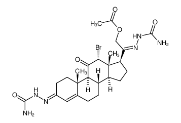 21-acetoxy-12α-bromo-pregn-4-ene-3,11,20-trione-3,20-disemicarbazone CAS:96769-75-4 manufacturer & supplier