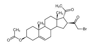 Acetic acid (3S,10R,13S,16S,17R)-17-acetyl-16-(2-bromo-acetyl)-10,13-dimethyl-2,3,4,7,8,9,10,11,12,13,14,15,16,17-tetradecahydro-1H-cyclopenta[a]phenanthren-3-yl ester CAS:96769-76-5 manufacturer & supplier