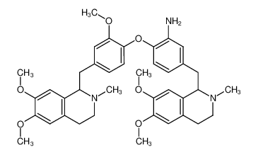 5-(6,7-dimethoxy-2-methyl-1,2,3,4-tetrahydro-isoquinolin-1-ylmethyl)-2-[4-(6,7-dimethoxy-2-methyl-1,2,3,4-tetrahydro-isoquinolin-1-ylmethyl)-2-methoxy-phenoxy]-aniline CAS:96772-07-5 manufacturer & supplier