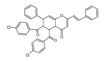 5,6-bis-(4-chloro-benzoyl)-7-phenyl-2-styryl-4a,5,6,7-tetrahydro-chromen-4-one CAS:96772-93-9 manufacturer & supplier