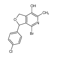 1,3-dihydro-3-p-chlorophenyl-4-bromo-6-methyl-7-hydroxy-furo-(3,4-c)-pyridine CAS:96788-55-5 manufacturer & supplier