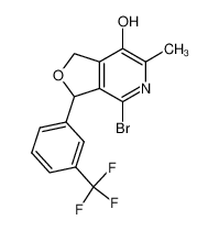 1,3-dihydro-3-m-trifluoromethylphenyl-4-bromo-6-methyl-7-hydroxy-furo-(3,4-c)-pyridine CAS:96788-57-7 manufacturer & supplier